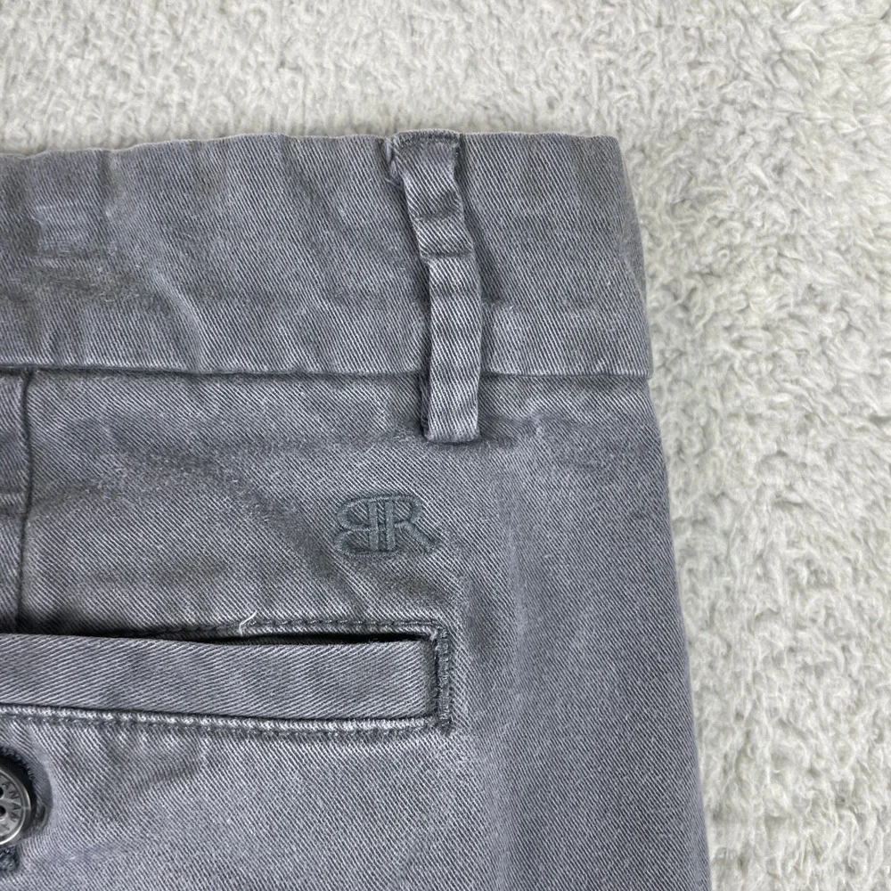 Banana Republic Chino Pants Mens 36x30 Gray Fulton Skinny Stretch Preppy